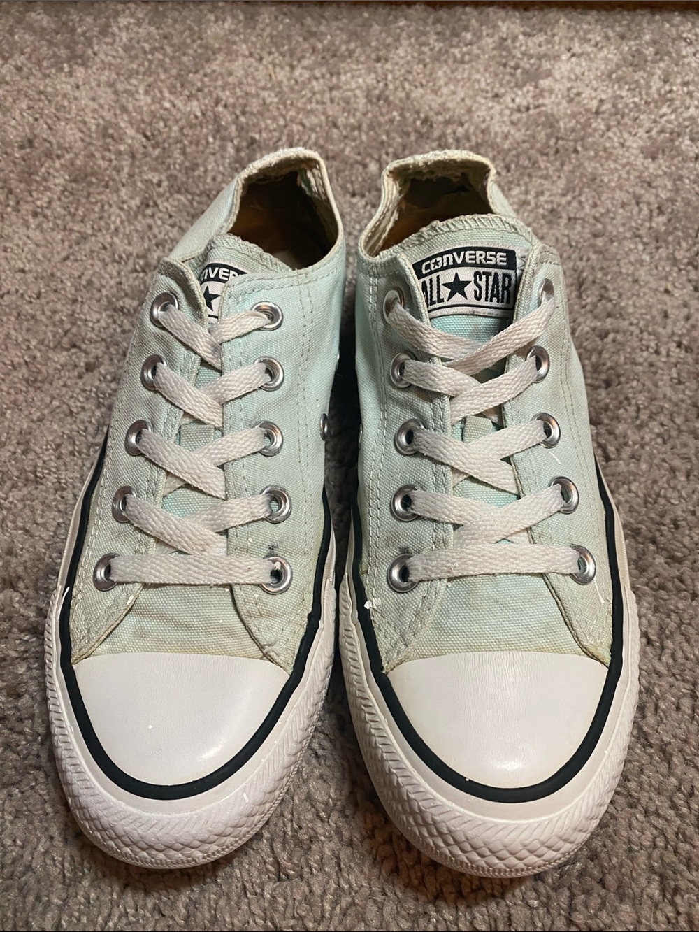 Converse All Star Chuck Taylor Mint Green Low Top Sneakers size 6 women’s